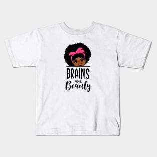 Brains and Beauty Kids T-Shirt